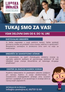 tukaj smo za vas